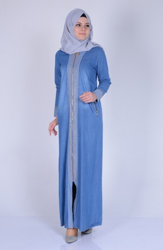 Blue Abaya 1288-01