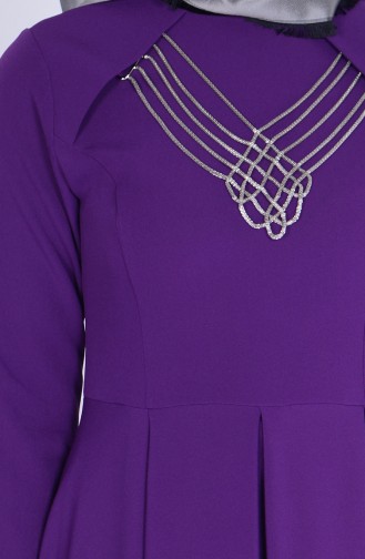 Purple Hijab Dress 4147-04