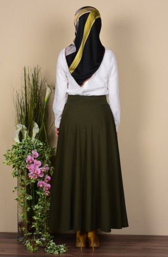 Khaki Skirt 2528A-03