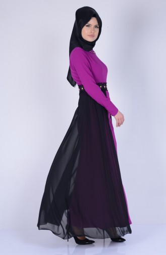 Purple Hijab Dress 0103-01