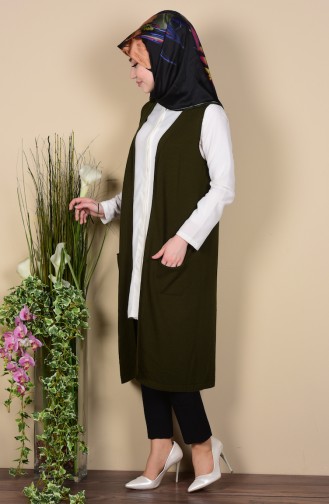 Khaki Waistcoats 3944-02