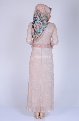 Salmon Hijab Dress 0403-04