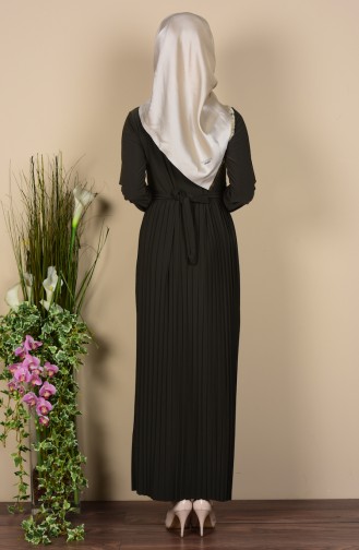 Smaragdgrün Hijab Kleider 5056-09