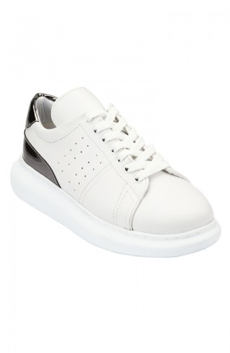 Sneakers Ayakkabı 8090-02 Beyaz Platin