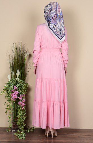 Powder Hijab Dress 7119-06
