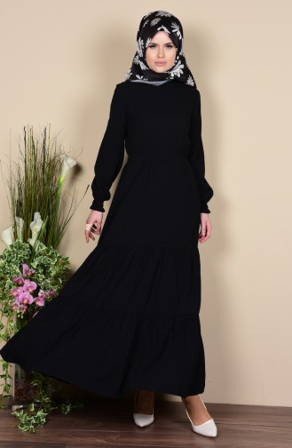 Hijab Kleid 7119-08 Schwarz 7119-08