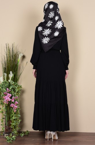 Hijab Kleid 7119-08 Schwarz 7119-08