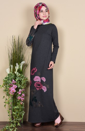 فستان بنمط مطبع بأزهار  2780-03