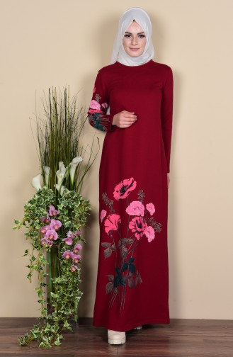فستان بنمط مطبع بأزهار  2780-04