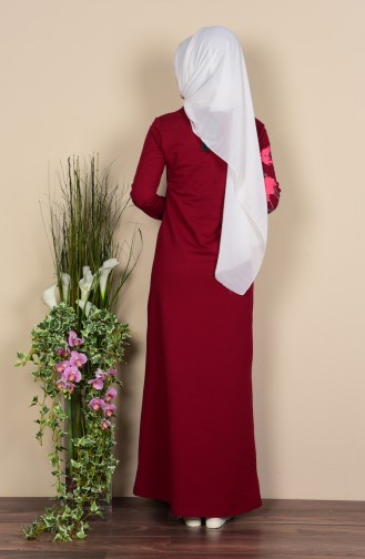 فستان بنمط مطبع بأزهار  2780-04