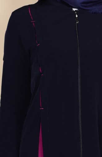 Navy Blue Abaya 1508-02