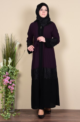 Purple Abaya 7724-01