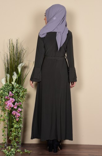 Khaki Hijab Kleider 5080-07