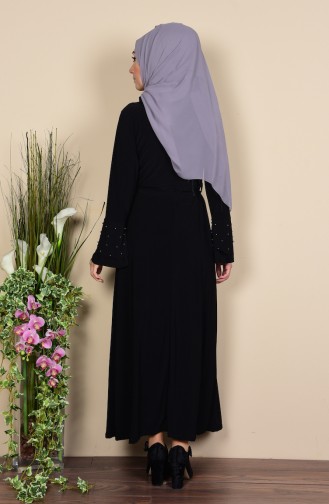 Black Hijab Dress 5080-08