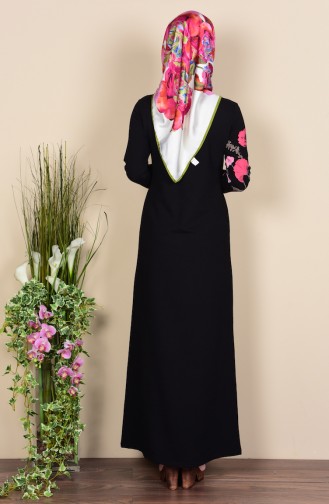 Black Hijab Dress 2780-06