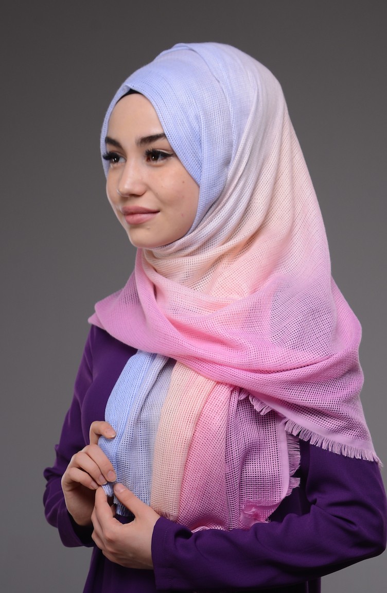 Baby Blue Shawl 10