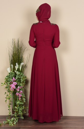 Red Hijab Dress 3010-05