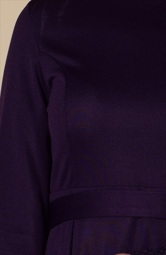 Purple Hijab Dress 6052-06