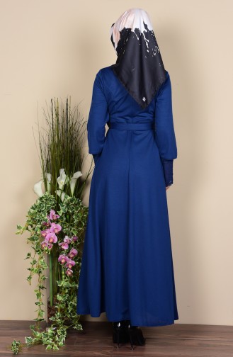 Robe Hijab Pétrole 6052-05