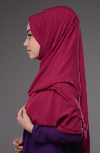 Dark Fuchsia Shawl 06