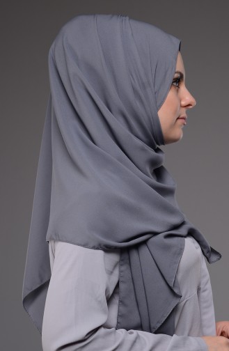 Krep Şal 50044-27 Koyu Gri