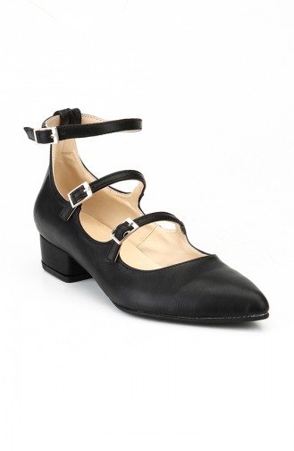 Black High-Heel Shoes 1023-04