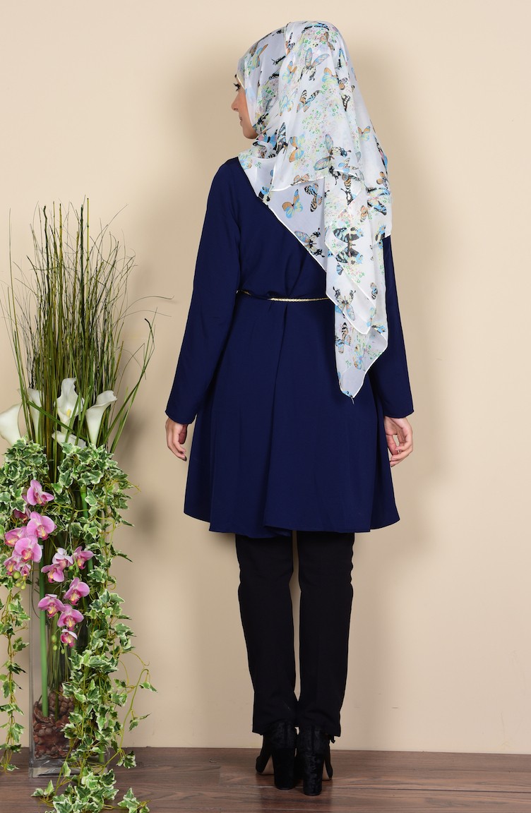 Yeşil-renkli-yakası-dantel-kemerli-tunik-hırka-modeli Yeşil-renkli-yakası-dantel-kemerli-tunik-hırka-modeli