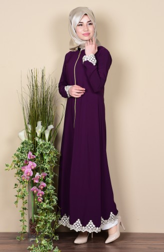 Purple Abaya 2110-09