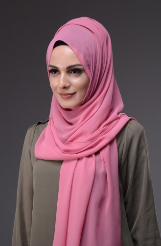 XL Châle Mousseline 50045-39 Rose Bonbons 39