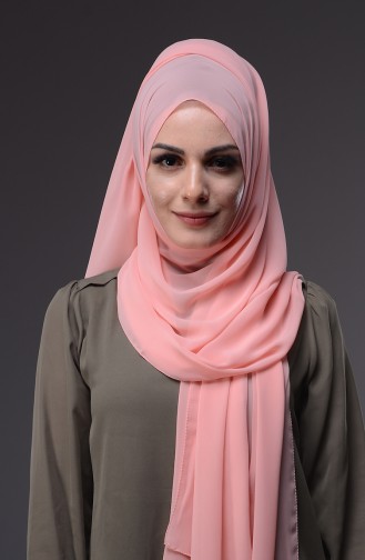 XL Şifon Şal 50045-60 Pembe