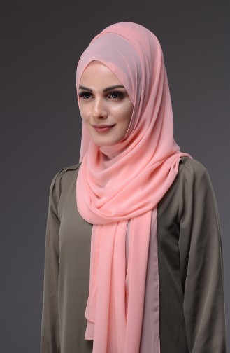 XL Şifon Şal 50045-60 Pembe