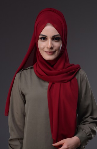 XL Chiffon Shawl 50045-68 Dark Red 68