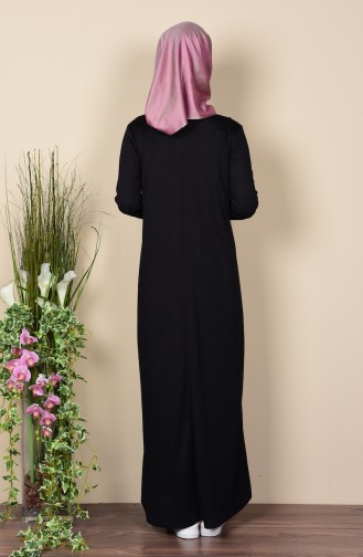 Black Hijab Dress 2084-05
