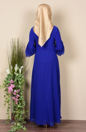 Saxe Hijab Dress 99017-02
