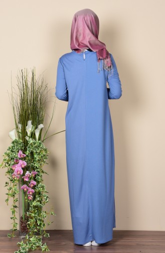 Indigo Hijab Dress 2084-02