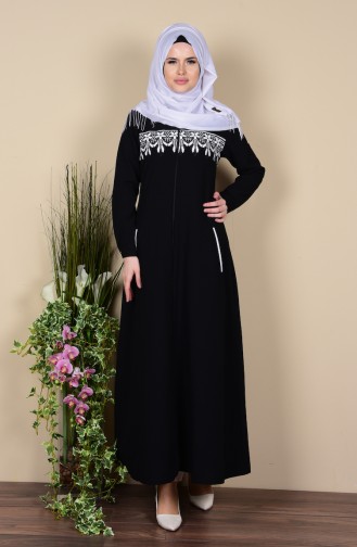 Black Abaya 7232-03