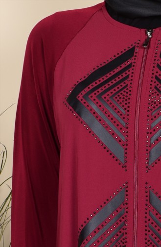 Claret red Abaya 99039-01