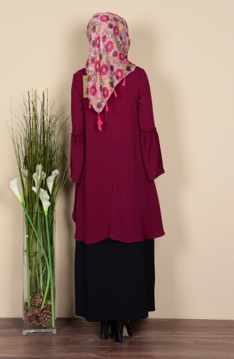 Claret Red Blouse 2052-03