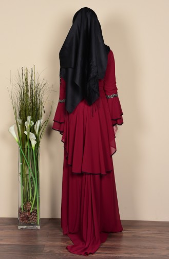 Habillé Hijab Bordeaux 3012-07