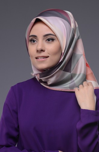 Karaca Twill Eşarp 90218-10 Somon Gri