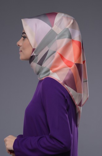 Karaca Twill Eşarp 90218-10 Somon Gri