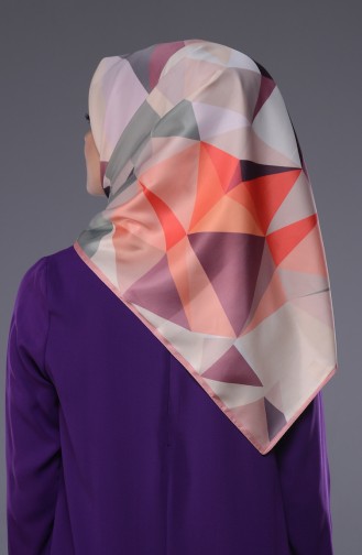 Karaca Twill Eşarp 90218-10 Somon Gri