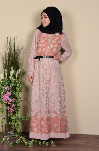 Mink Hijab Dress 6533-01