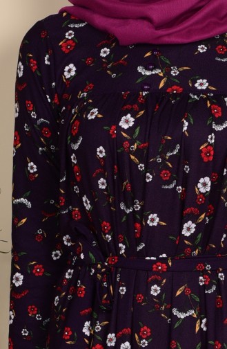 Purple Hijab Dress 3167C-02