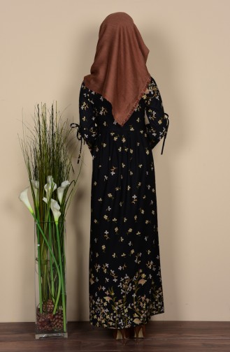 Black Hijab Dress 3338-01