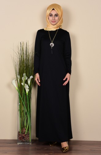 Black Hijab Dress 1109-01