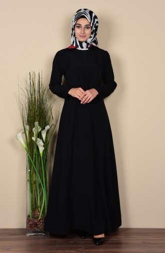 Robe Hijab Noir 1103-01