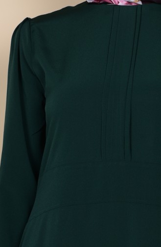 Emerald Green Hijab Dress 1103-05