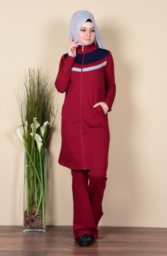 Eşofman Takım 0369-03 Bordo