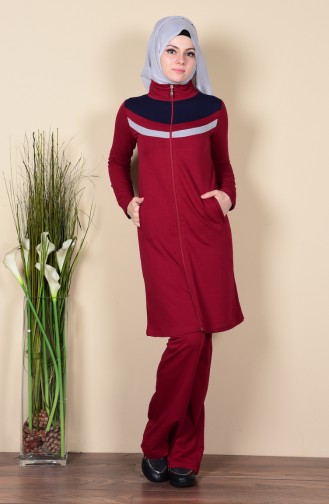 Eşofman Takım 0369-03 Bordo